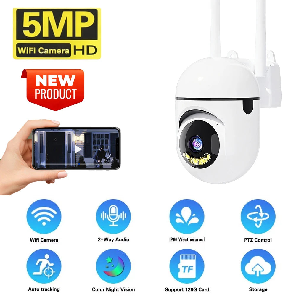Caméra de sécurité Wi-Fi orientable avec Carecam Pro