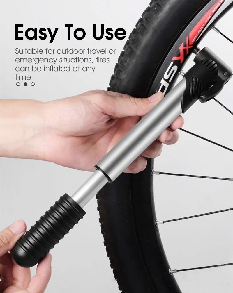 WEST BIKING Prijenosna mini pumpa za bicikl pumpa za zrak na ruke za ventil za kugle i gumene gume Schrader Presta ventili MTB cestovni bicikl dodaci