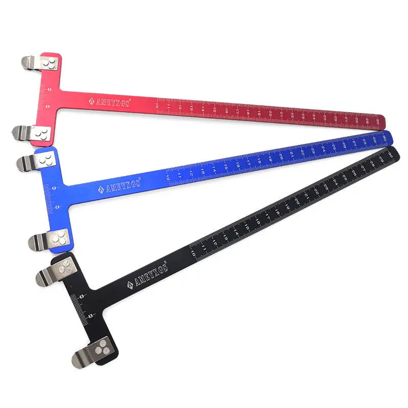 Aluminium boogschutters T-vlak (T-schaaf) — Mete­rische & inch-schalen