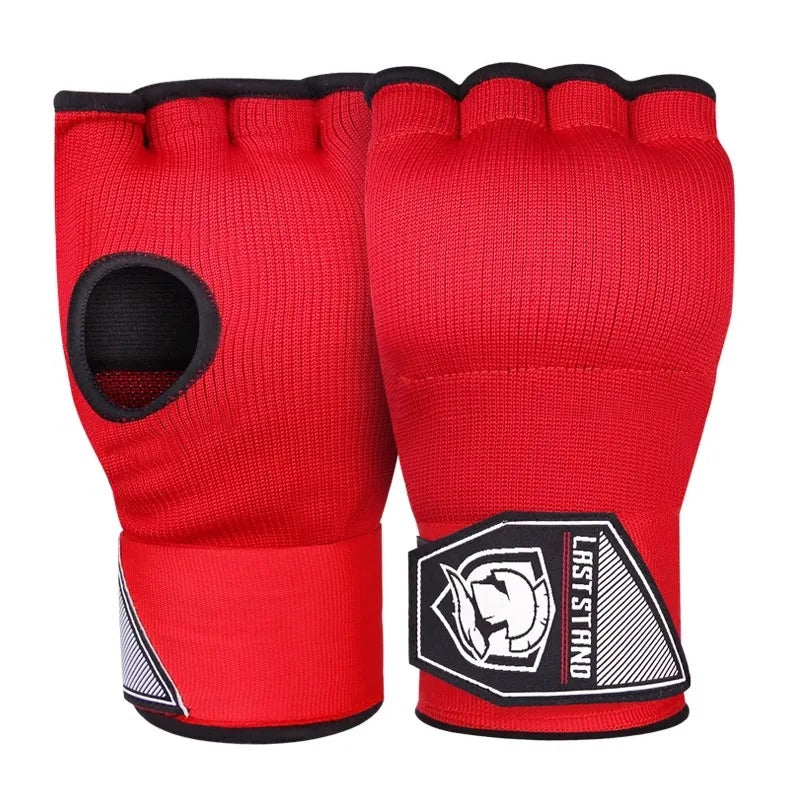 Mma Half Finger Gel Boxing Glove Sanda Muay Thai Training Hand Wrap Inner Glove With Long Wrist Strap Boxing Training Accessorie 