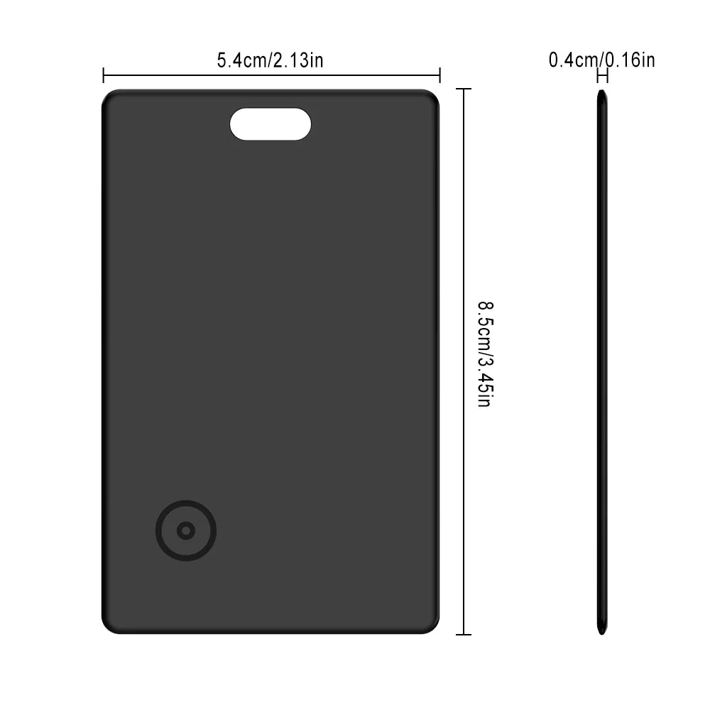 Tökéletesen vékony Find My Card nyomkövető a pénztárcáért VAT táskáért útlevél hátizsák fogantyú utazótáska laptop iOS csak Apple Bluetooth Anti Lost Locator Devi