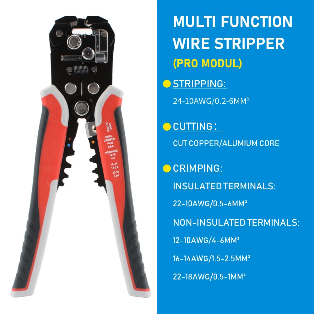 Multifunction Wire Stripper, Cutter and Crimper