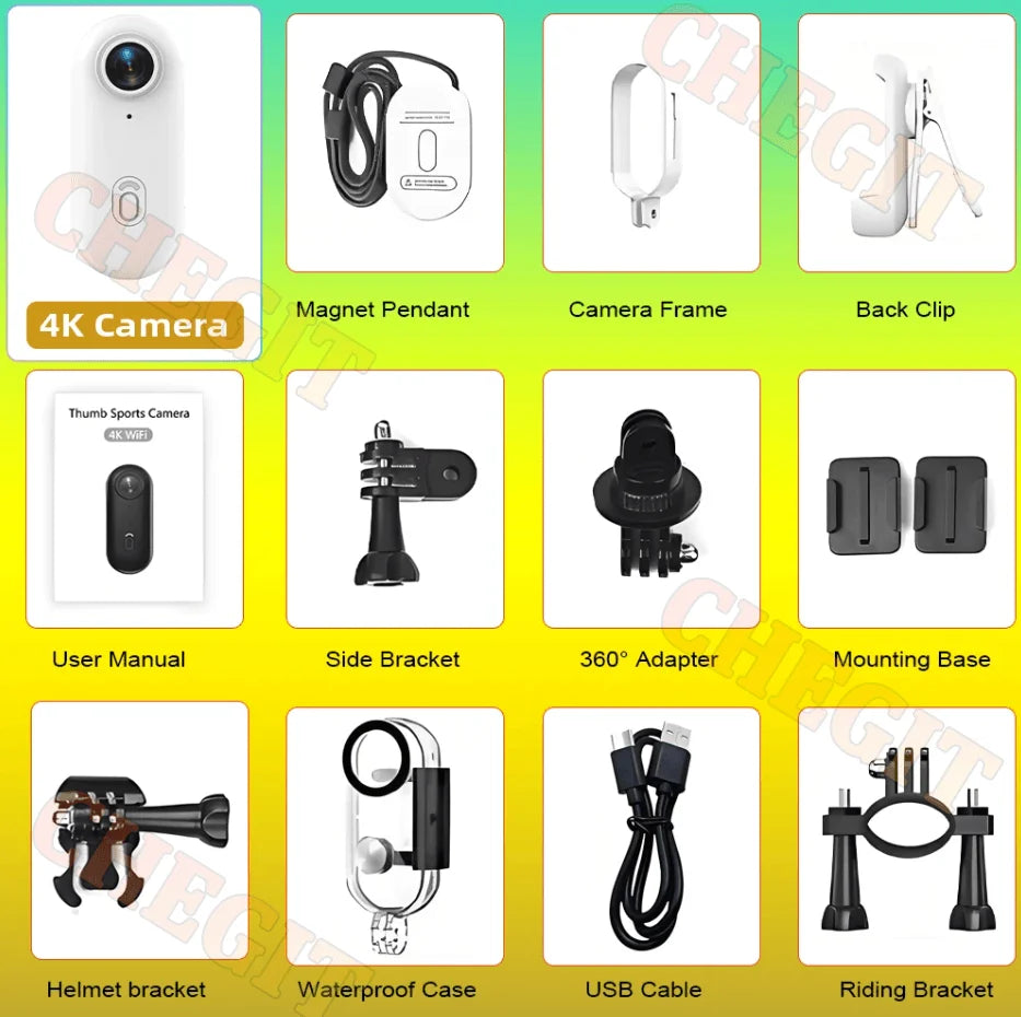 Mini Body Camera 1080P/4K WiFi Action Cam