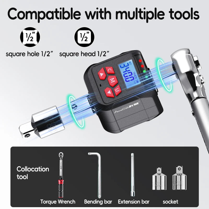 Digital Torque Adapter with Peak and Track Modes