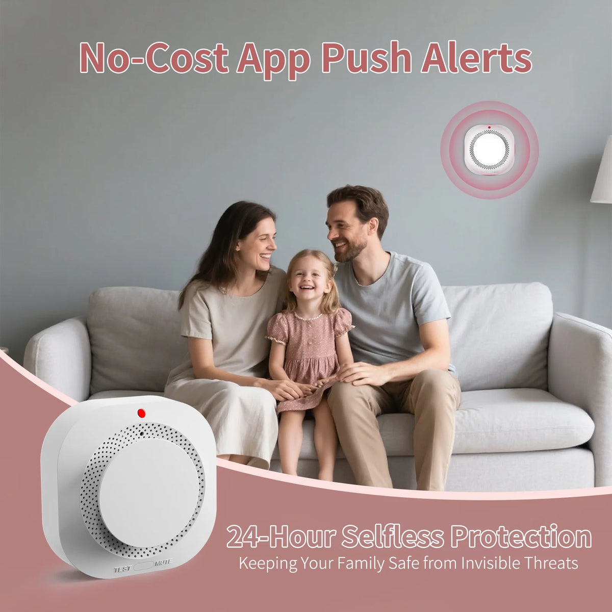 Zigbee Smart Smoke Detector with App Alerts