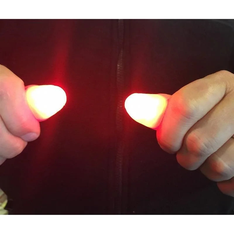  LED-fingerlys-magi- rekvisitter – 2, 4 eller 6 deler