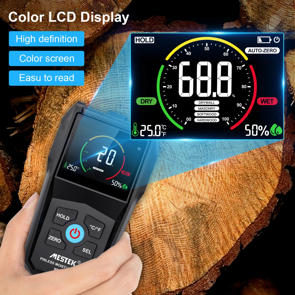 WM700A Pinless Moisture Meter