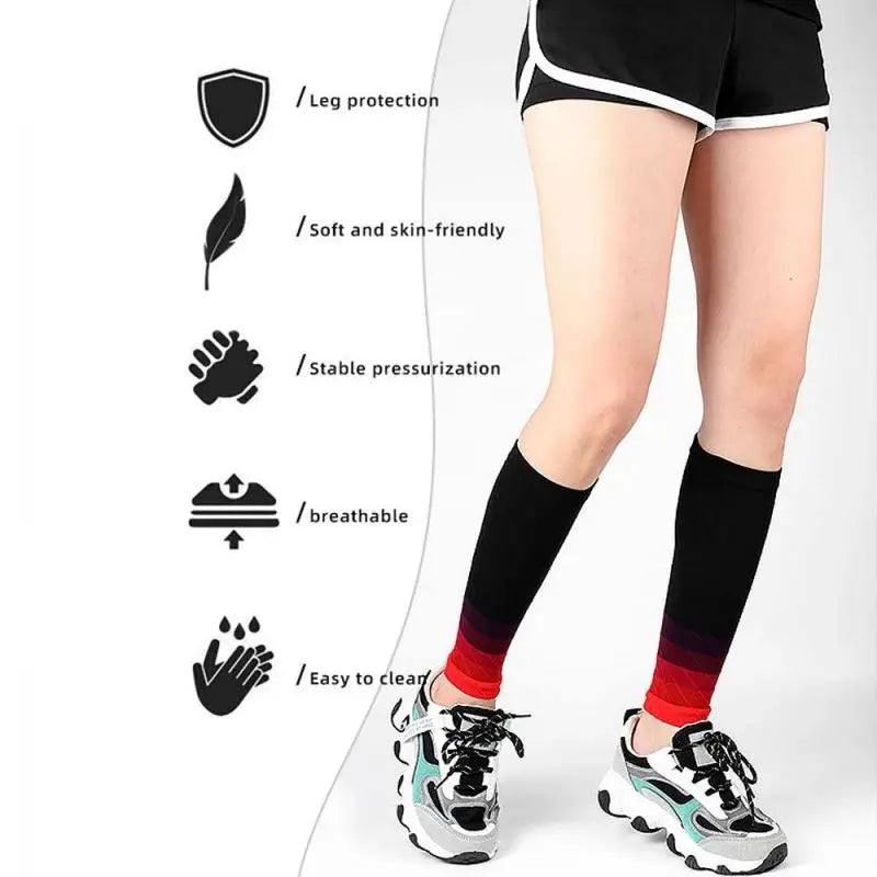 1 Pair Compression Calf Sleeves Running Leg Compression Sleeve Compression Socks for Shin Splint For Men Women 20-30mmHg 