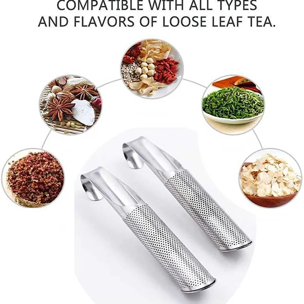 Stainless-Steel Tube Tea Infuser with Hook