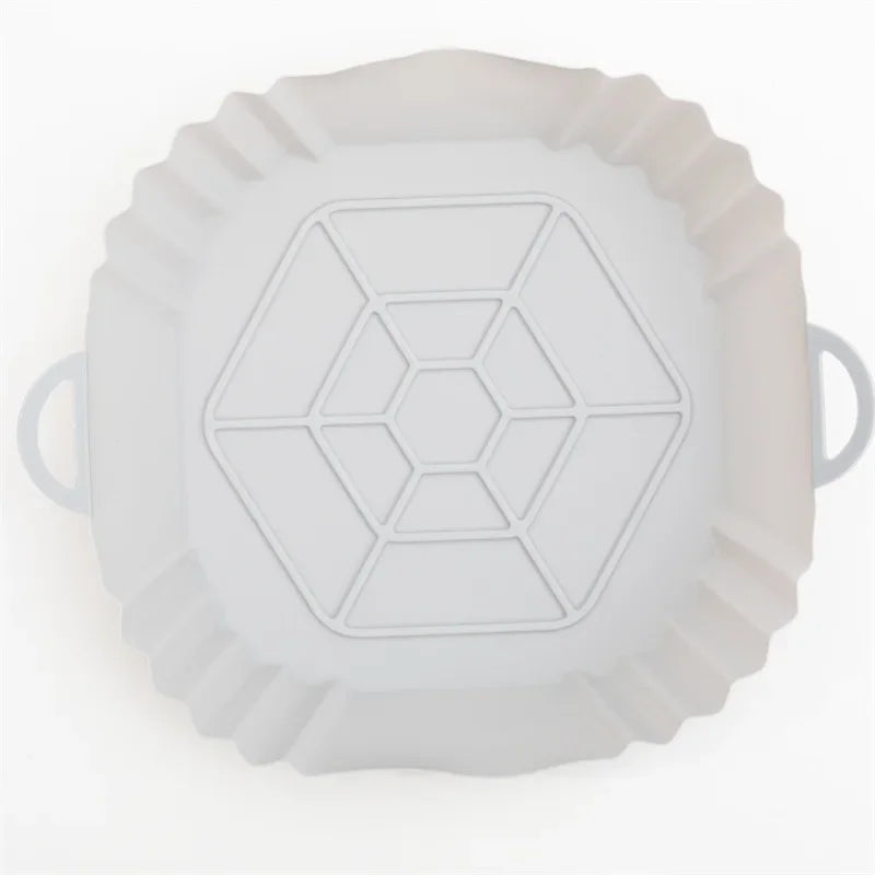 Silicone Air Fryer Basket Liner, Round Square Reusable Pan Liner