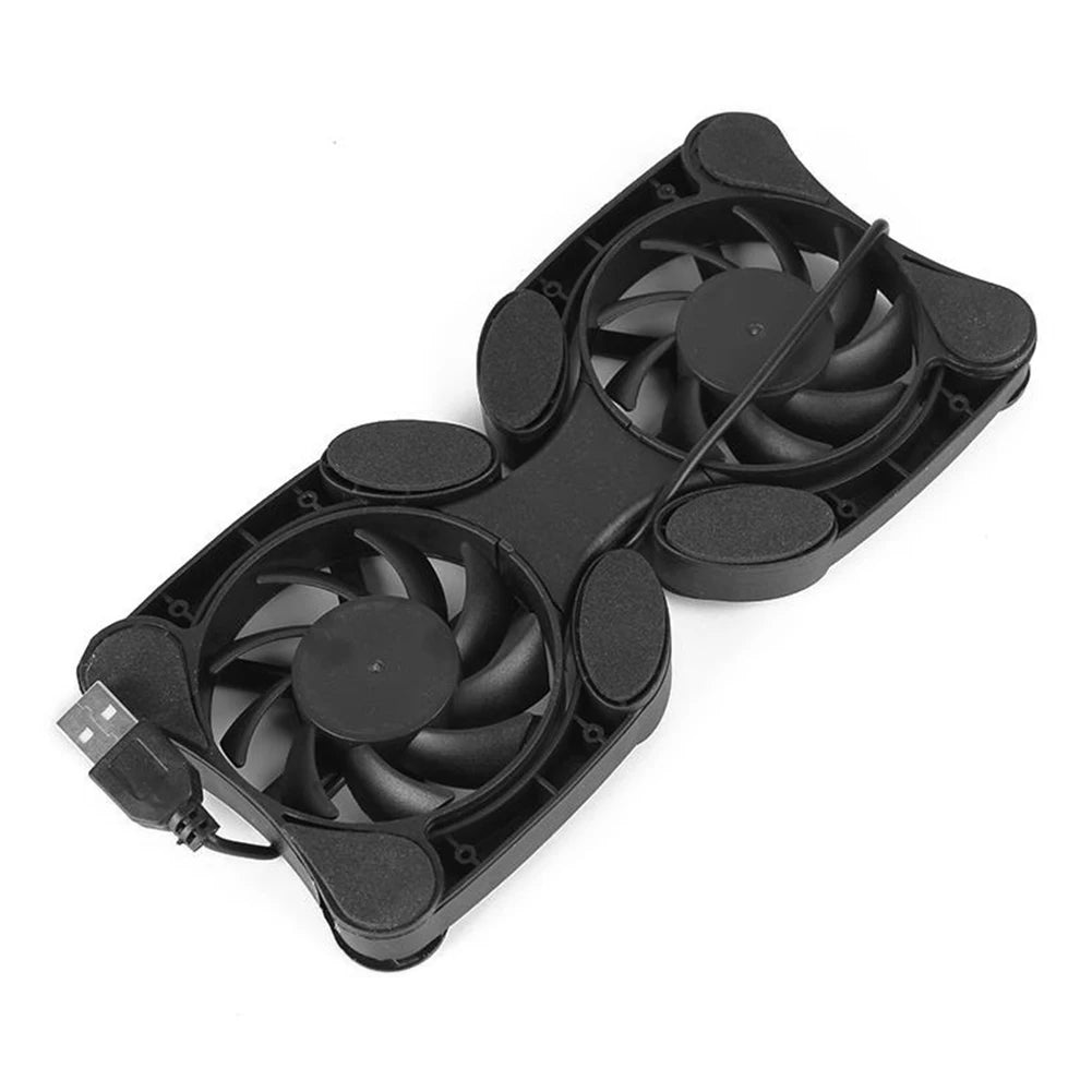 Foldable USB Dual-Fan Laptop Cooler