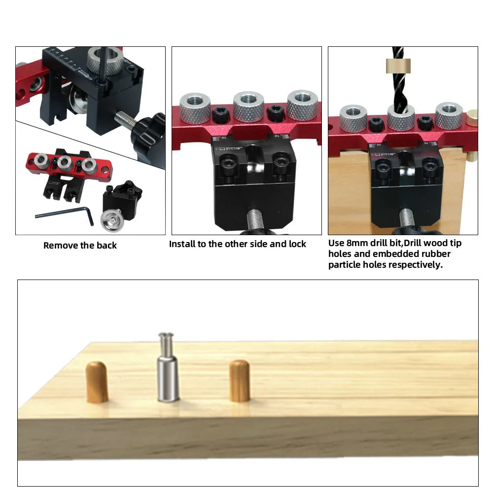 Three-in-One Adjustable Dowelling Jig