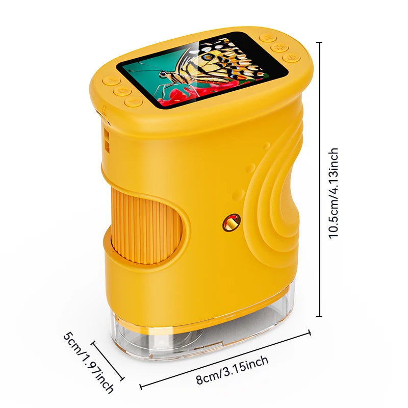 2-Inch Rechargeable Handheld Kids Microscope