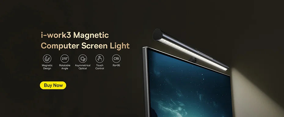 Baseus Night Light Hanging Magnetic LED Table Lamp Stepless Dimming Desk Lamp Rechargeable For Cabinet Bedroom Kitchen Light 