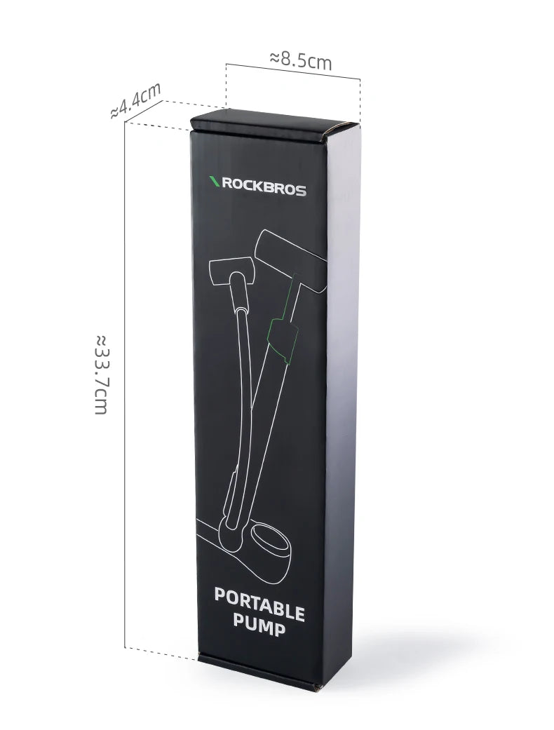 120 PSI Manual Bike Pump with Gauge, Presta Schrader