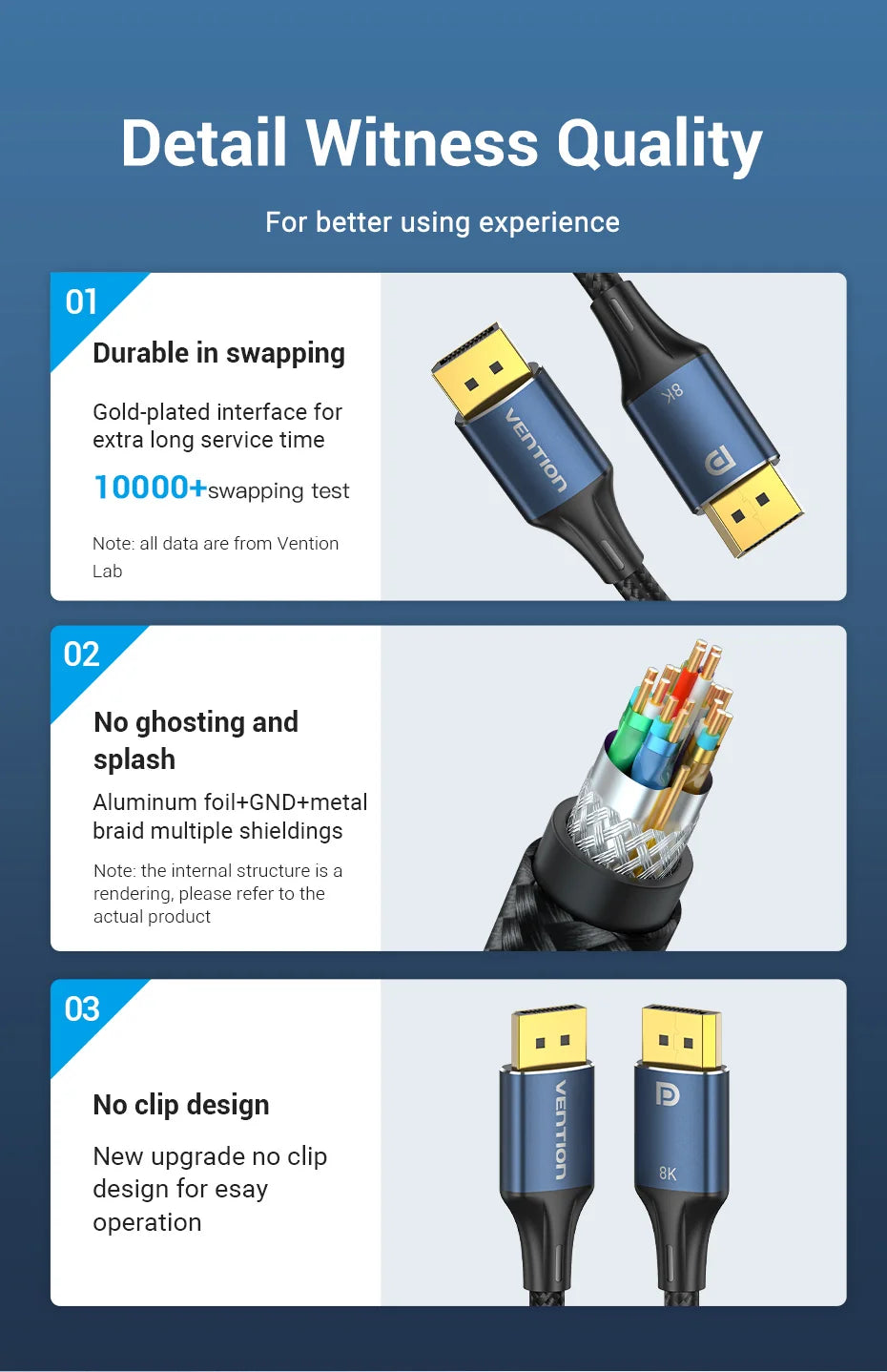 DisplayPort Cable - DP 1.2 and 1.4 Options