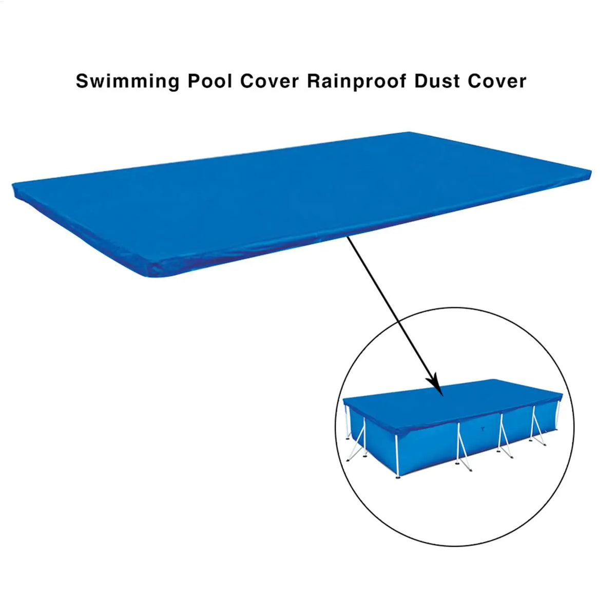Rectangular Pool Cover, Rainproof Outdoor Dust Cover