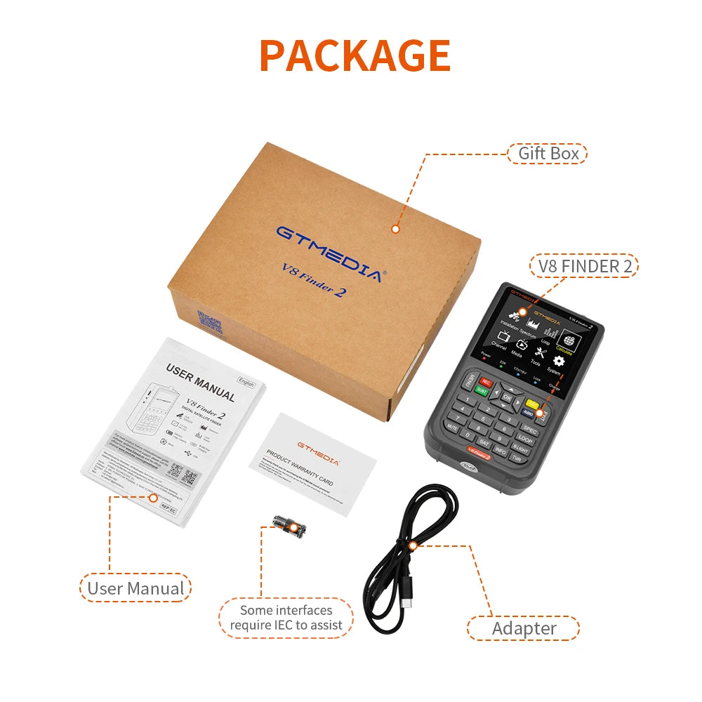 V8 Finder 2 Handheld Satellite Signal Meter