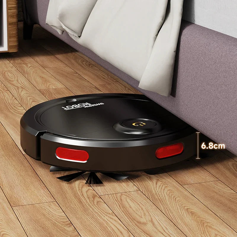 Automatic Robot Vacuum Mop 5-in-1 Cleaner with Slim 6.8cm Design