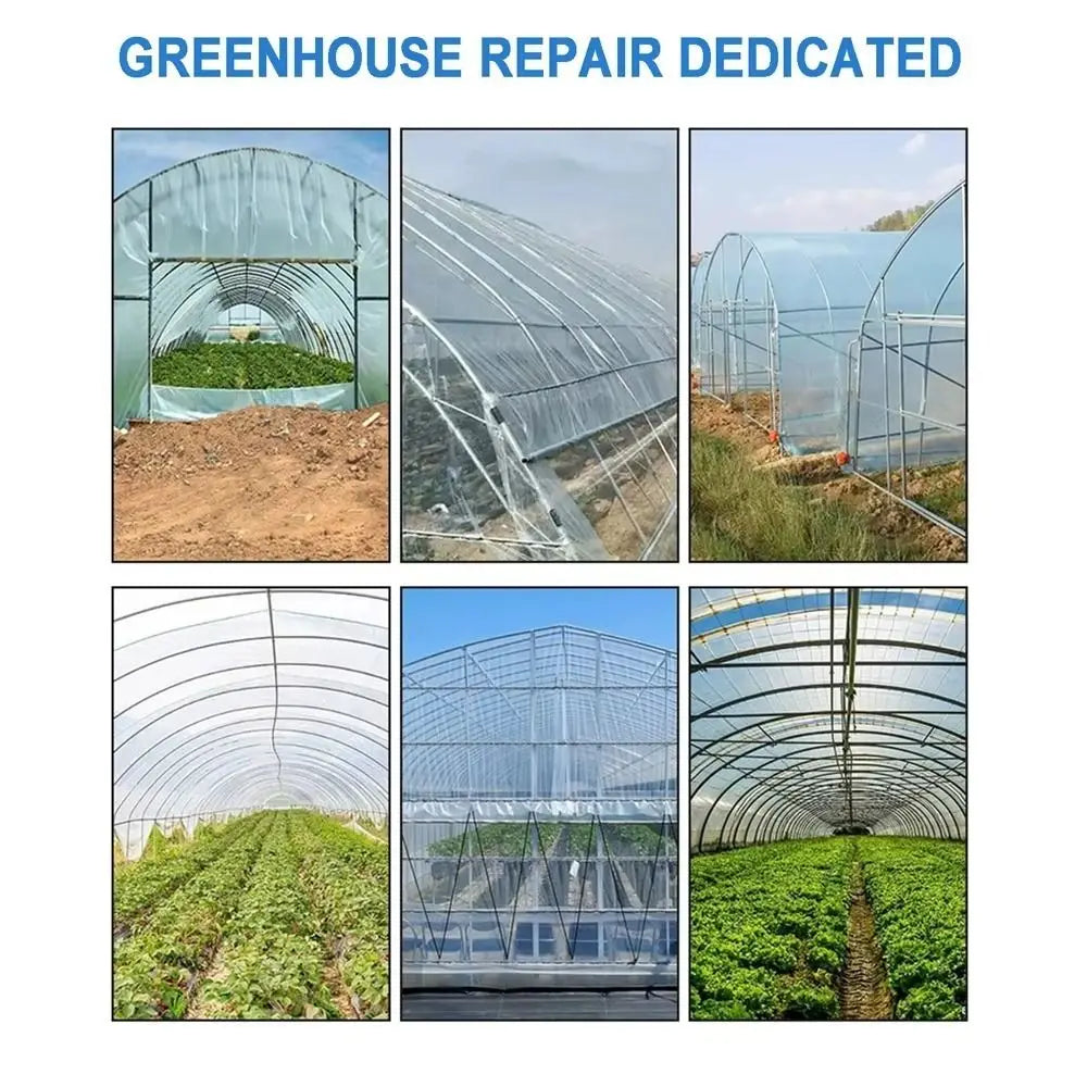 Clear Greenhouse Film Repair Tape — 10 m