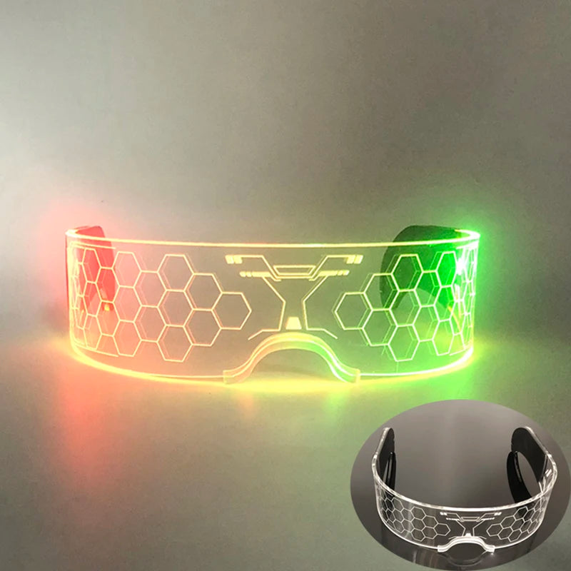 New Colorful LED Glasses Women Men Decor Eyewear Luminous Party Glasses Glowing For  Rave Night Club Bar  Dancing Party 