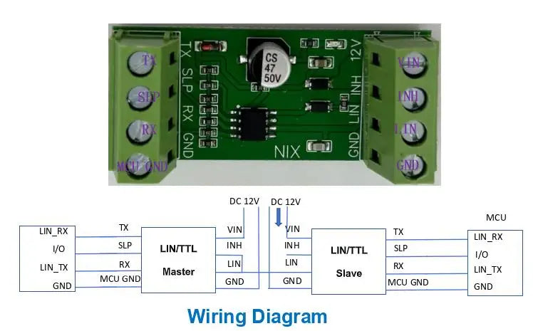 Opciones de módulo de interfaz TTL o USB LIN Bus