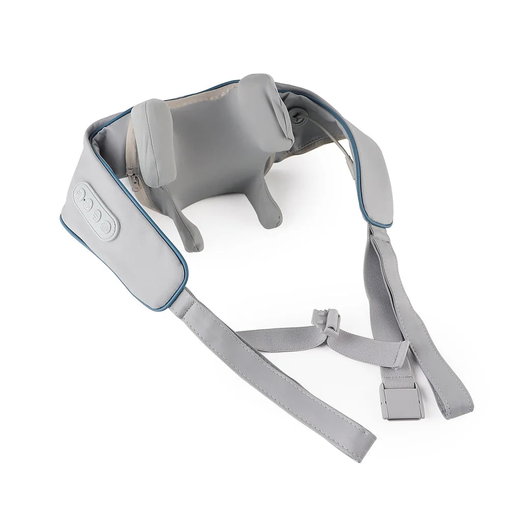 Foreverlily 26W Brushless Motor Neck And Shoulder Massager Wireless Shoulder And Back Kneading Massage Shawl Neck masajeador 