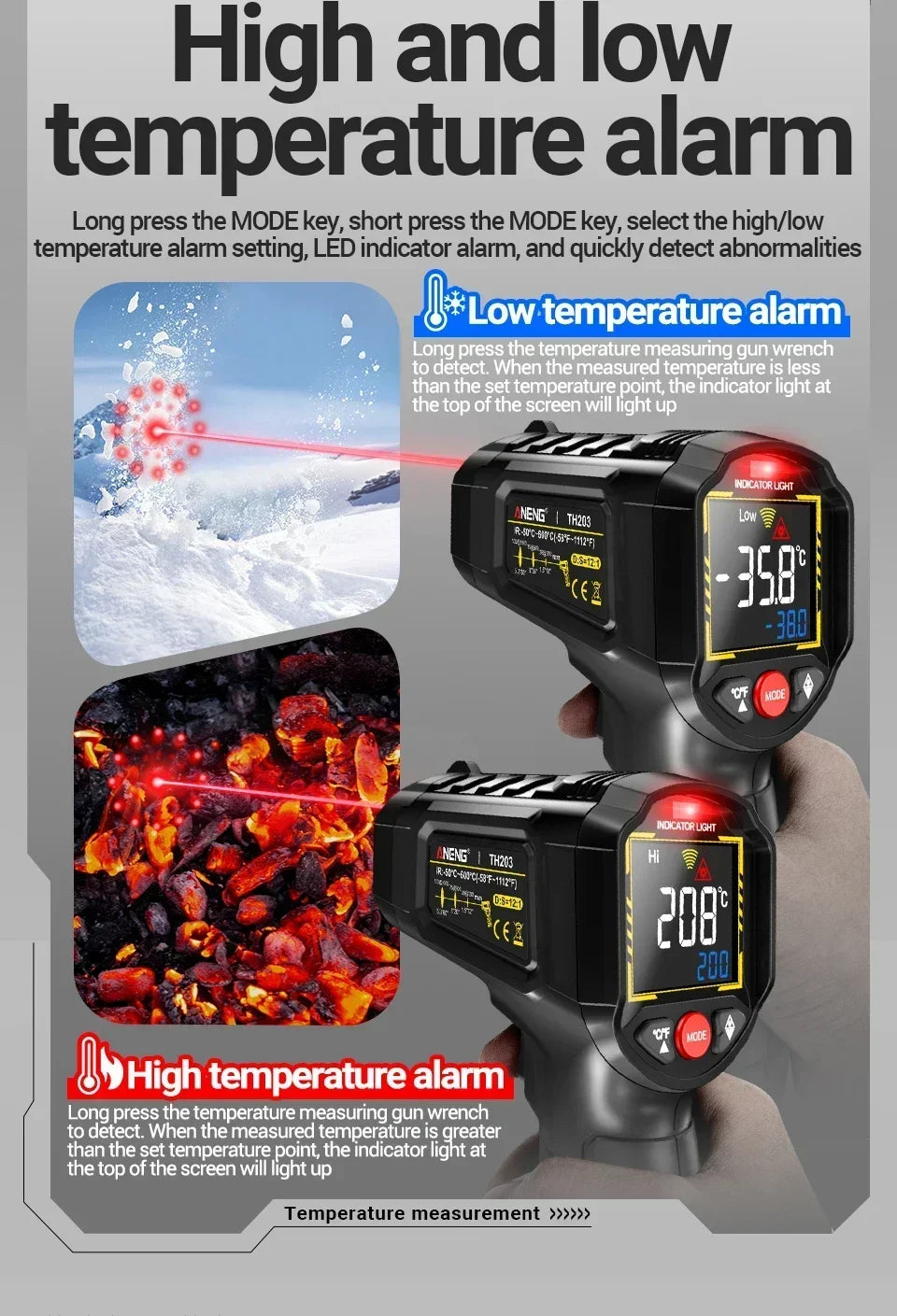 TH203 Infrared Surface Thermometer