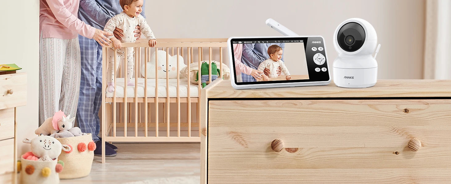 ANNKE 5" Wireless Baby Monitor with Night Vision and Audio