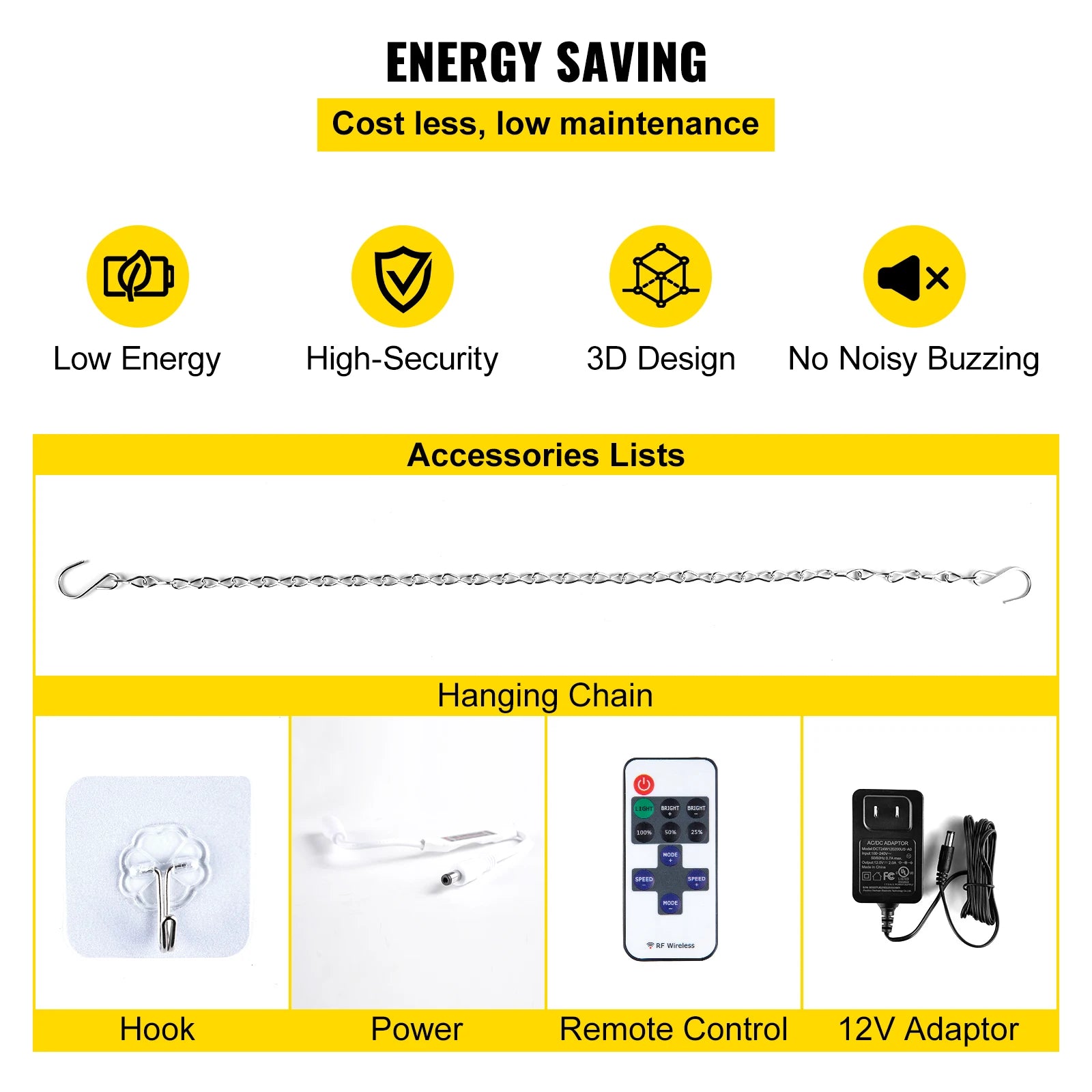 Oh Baby LED neónový nápis s diaľkovým ovládaním a nastaviteľnou jasnosťou