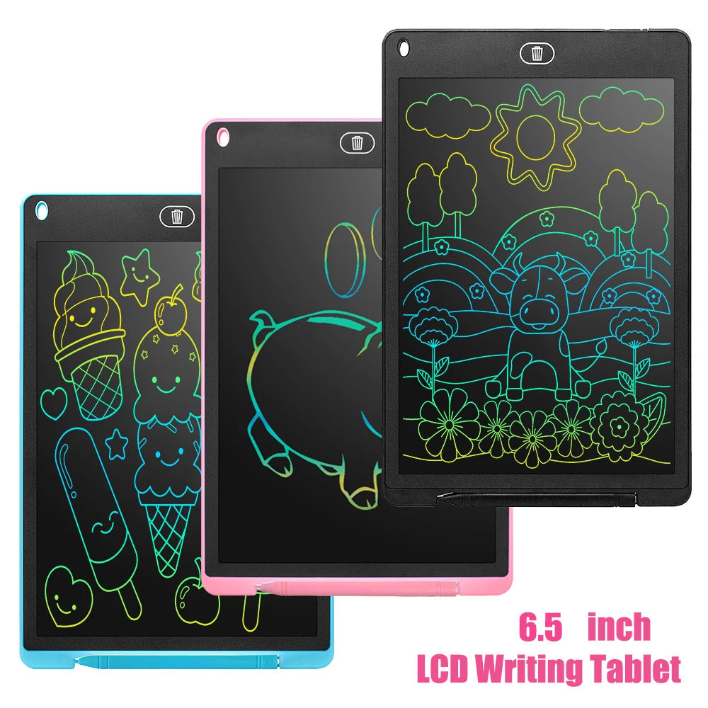 6.5 inch LCD Writing Tablet Drawing Board Montessori Educational Drawing Toys For Kids Students Magic Blackboard Toy Gift 