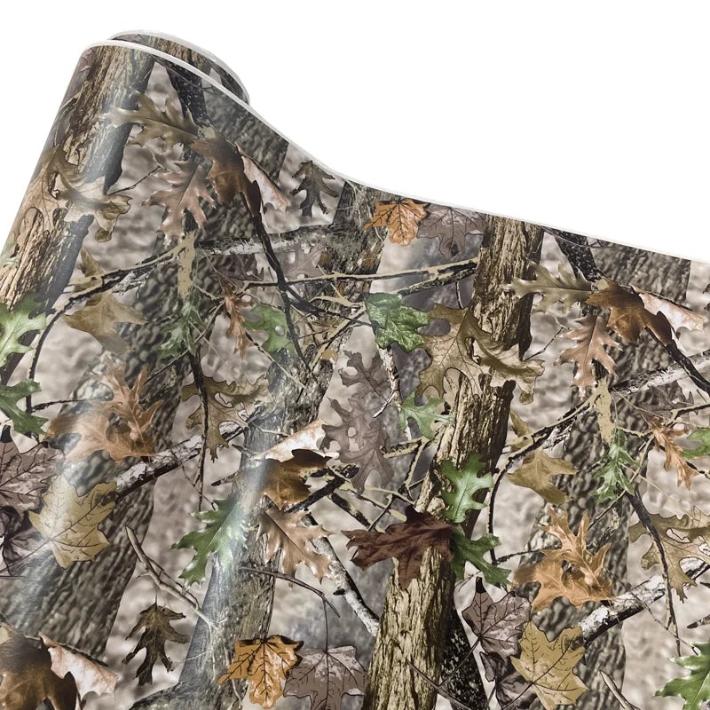Premium Wasserdicht Tarnmuster Jungle Woodland Vinyl-Folie Rolle DIY Selbstklebende Abziehaufkleber Luftablass