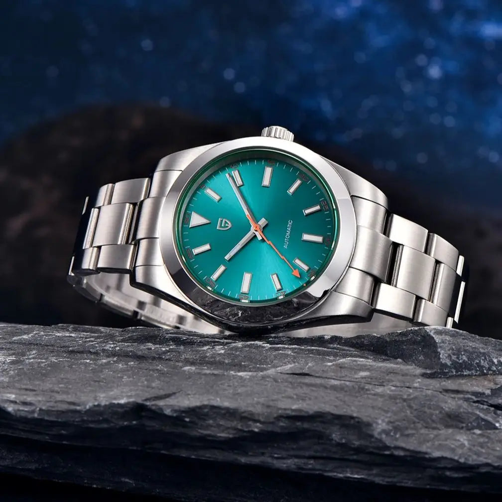 Pagani Design Green Sapphire Automatic Watch Stainless Steel 100M