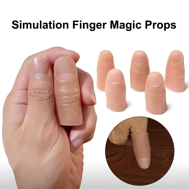 Punta de dedo falsa de silicona para truco de magia – opciones de tamaño