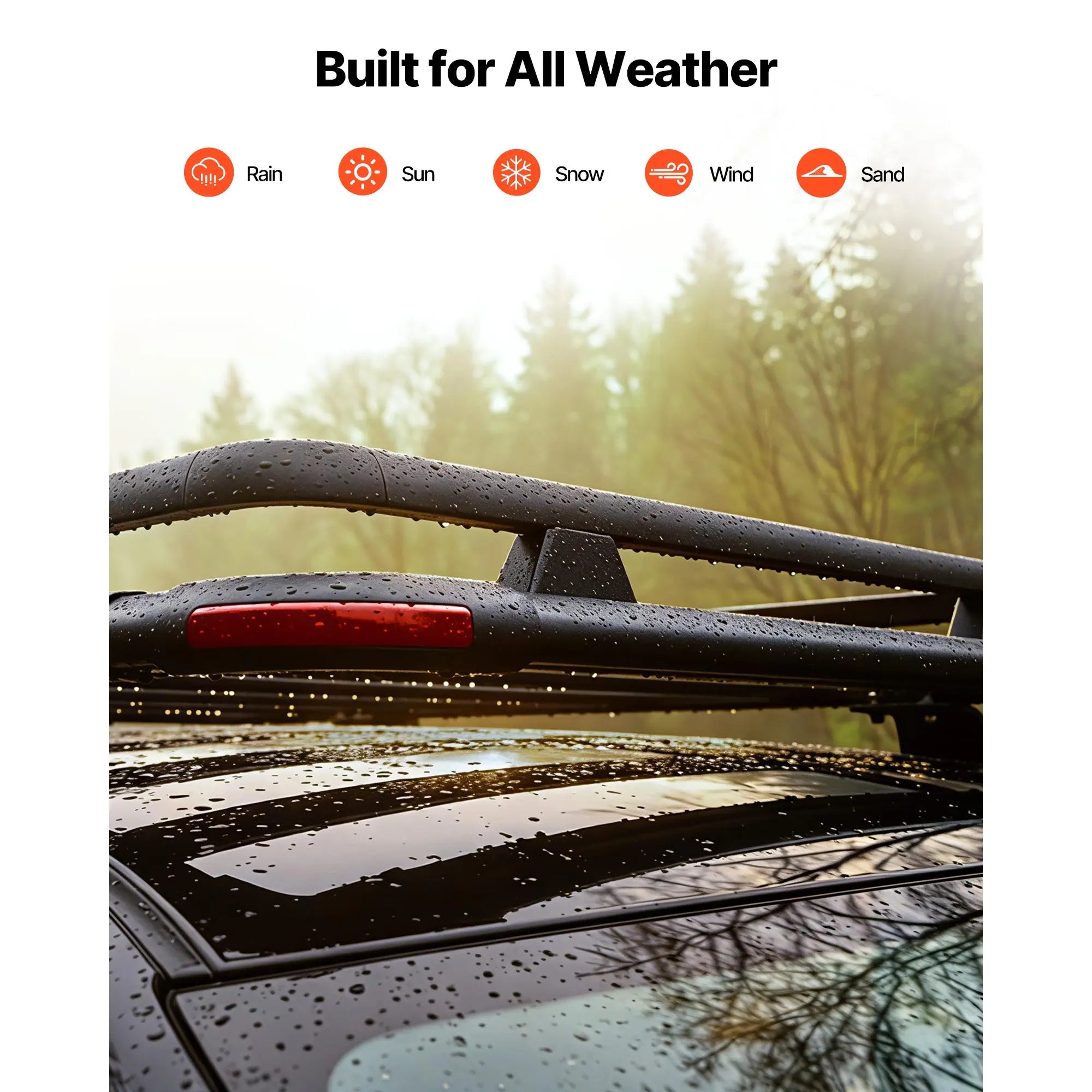 64 x 39 x 4.53 in Roof Rack Cargo Basket with Extension, 200 lbs Capacity, Universal Fit