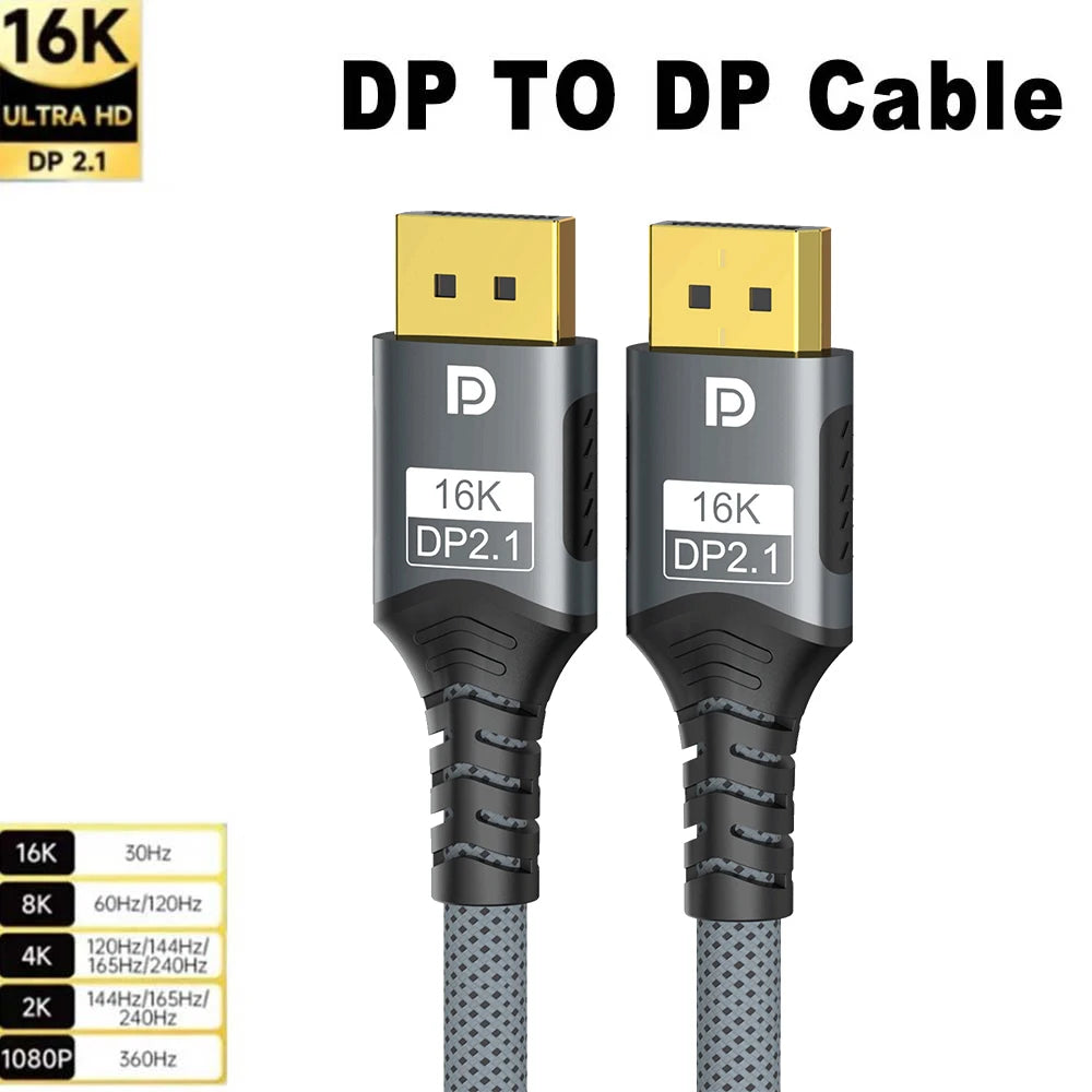 DisplayPort 2.1 Cable - Length Options