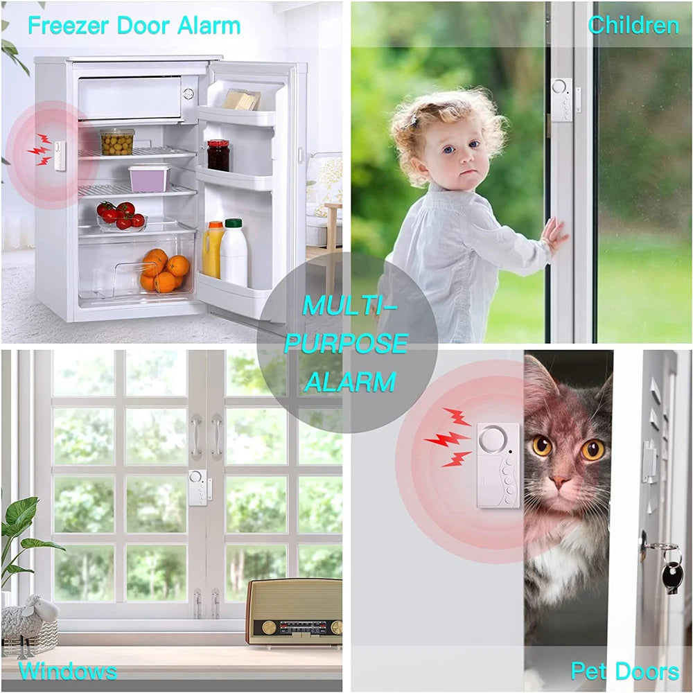 New Freezer Door Alarm with Delay 3/15/30/60 Seconds Adjustable Delay Refrigerator Alarm Wireless Door Open Ala