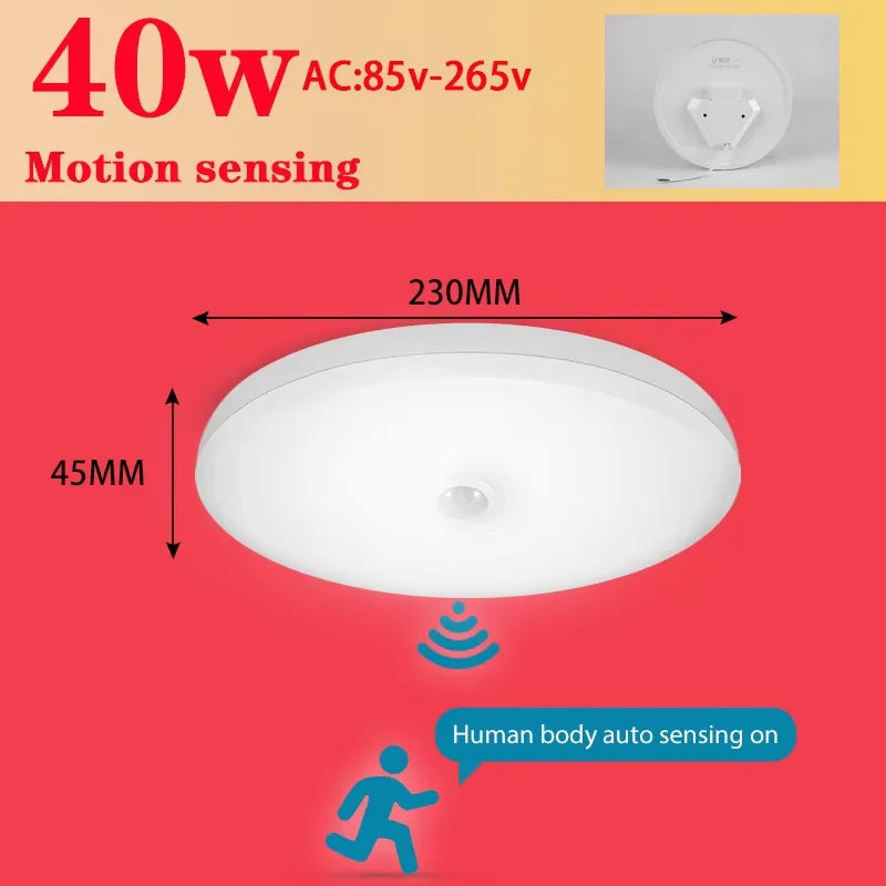 Motion-Sensor LED Ceiling Light