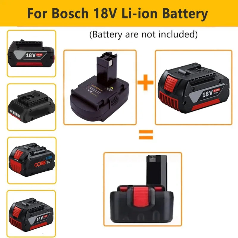 Adaptador BOS18BS14 para baterias Bosch e ferramentas de 14,4 V