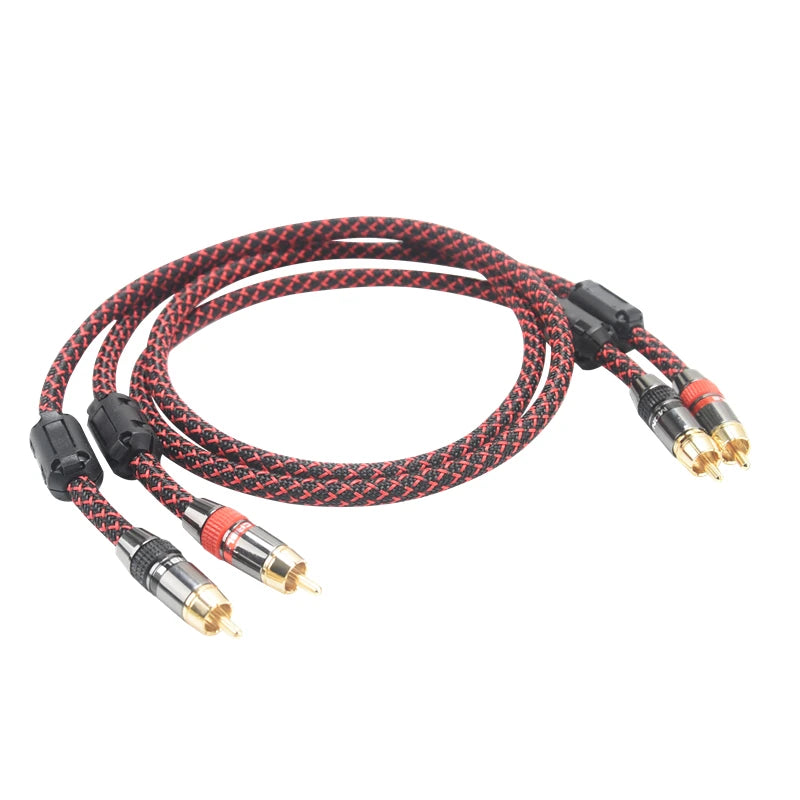 Cablu audio RCA stereo ecranat