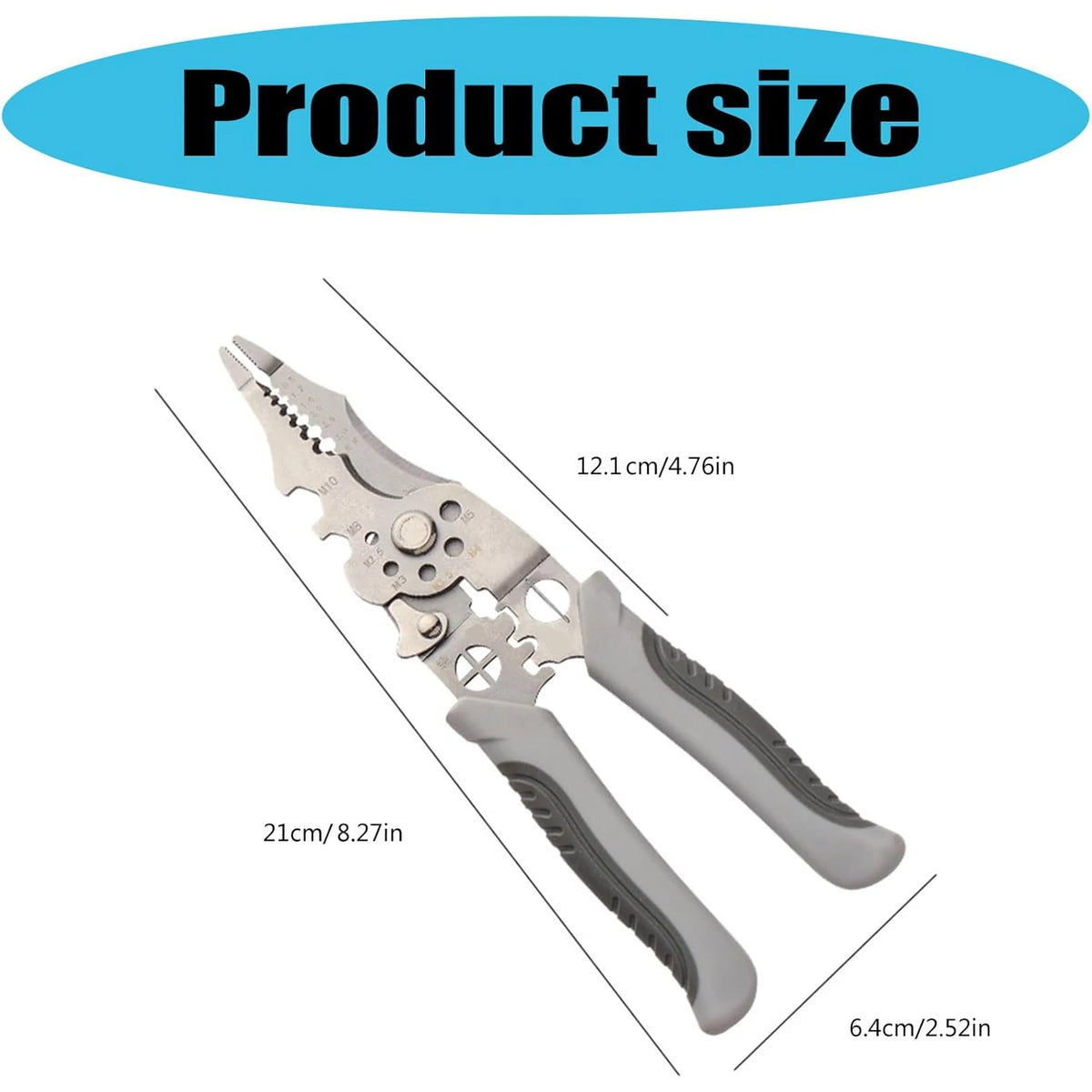 Multifunction Wire Stripping and Crimping Pliers