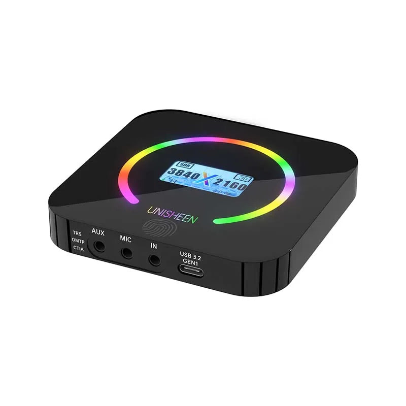 UNISHEEN HD Video Capture Box 2 Channel HDMI Picture-in-Picture Video Recorder with Screen MP4 Support SD Card U Disk Storage 10