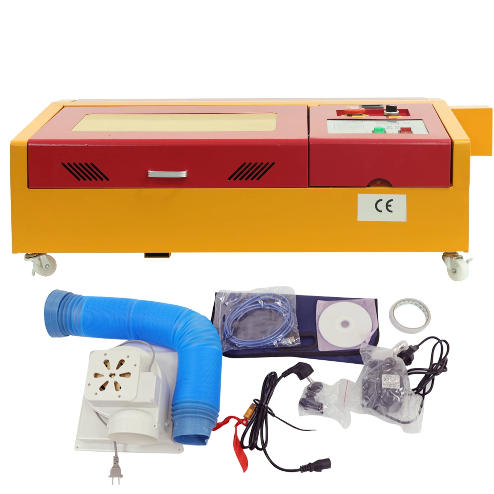 CO2 laserový gravírovací stroj 40W/50W, přesný řezací stroj 300x200 mm