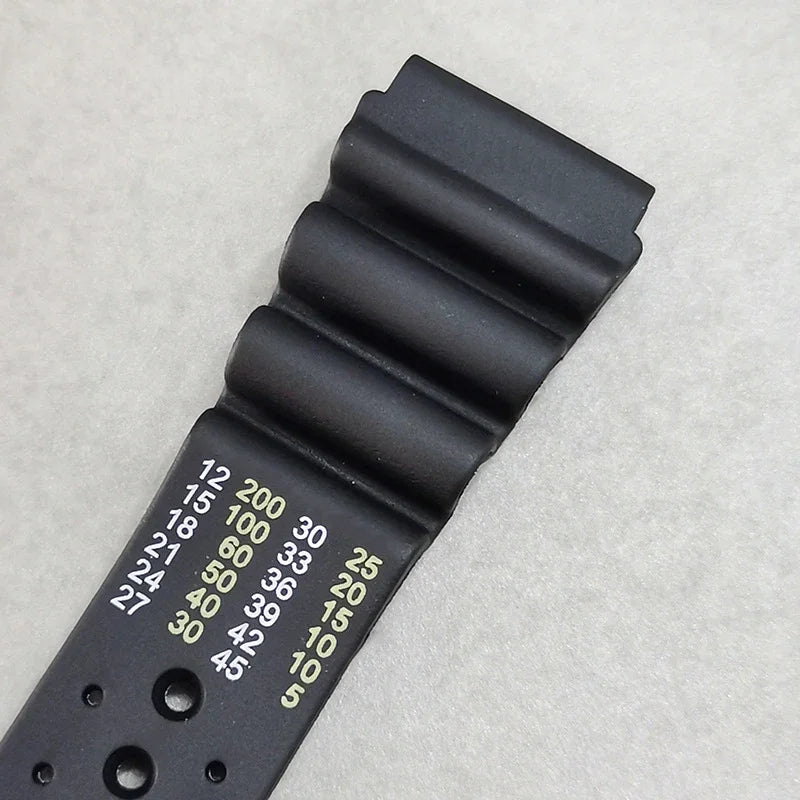 Rubber Watch Strap, 20/22/24mm Options