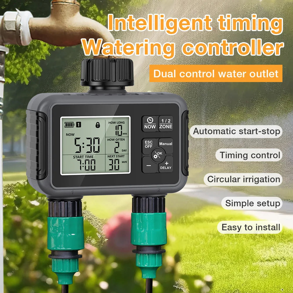 Garden Irrigation Timer - Outlet Options