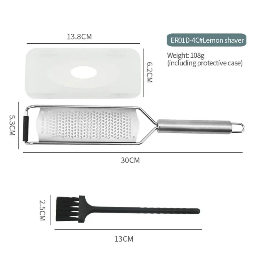 304 Stainless Steel Tube Handle Cheese Grater Lemon Grater Shredder Kitchen Cheese Grater Kitchen Gadgets 