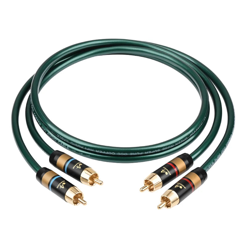 X10 stereo RCA-lydkabel, 2 RCA til 2 RCA