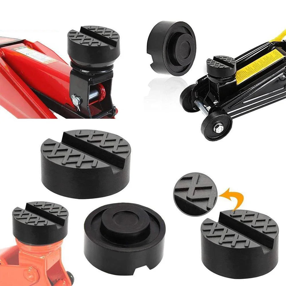 Slotted Rubber Jack Pad, Approximately 66 × 33mm