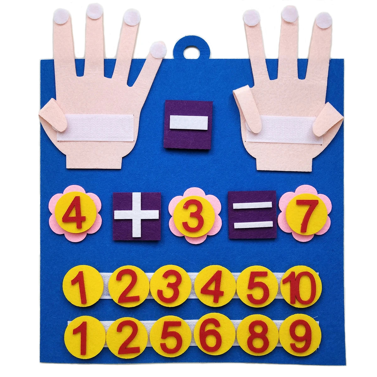 Felt Finger Counting and Number Activity Board