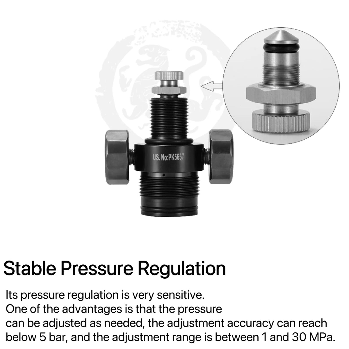 Constant Pressure Valve Half Industrial Valve Pressure Regulating Pneumatic Tool 30Mpa 40Mpa 3500psi
